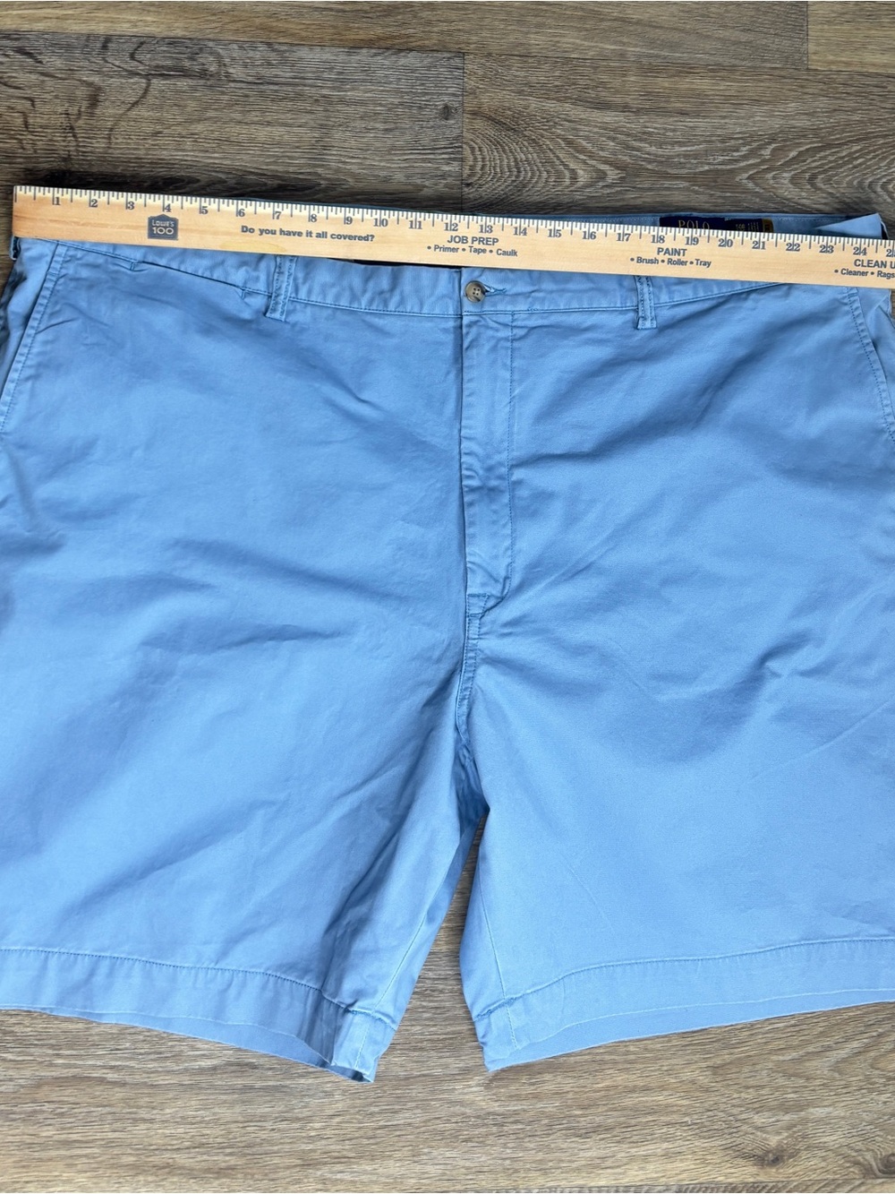 Polo Ralph Lauren Stretch Classic Fit Shorts Blue Chino Men Size 50B - Picture 3 of 7